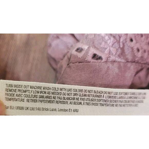 Free People Movement Sports Bra Purple S Eyelet Drawstring Nylon Elastic - Picture 10 of 11